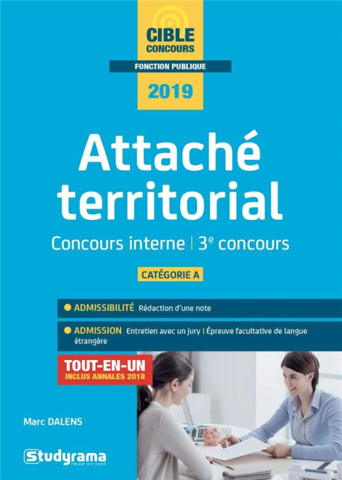 Emprunter Attaché territorial catégorie A. Concours interne et 3e concours, Edition 2019 livre