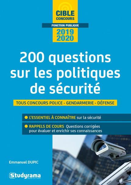 Emprunter 200 questions sur les politiques de sécurité. Edition 2019-2020 livre