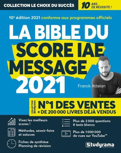 Emprunter Le bible du score IAE message. Avec 1 guide offert, Edition 2021 livre