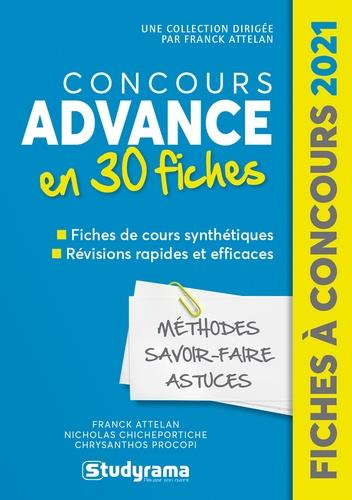 Emprunter Concours Advance 30 fiches. Méthodes, savoir-faire et actuces, Edition 2021 livre