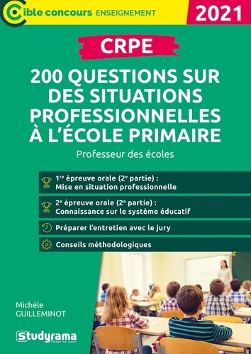 Emprunter CRPE. 200 questions sur des situations professionnelles à l'école primaire, Edition 2021 livre