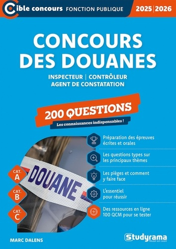Emprunter Concours des douanes. 200 questions, Edition 2025-2026 livre