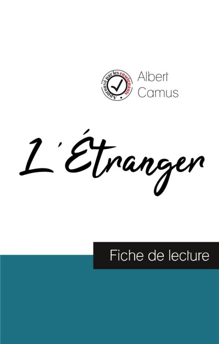 Emprunter L'Etranger de Albert Camus. Fiche de lecture livre