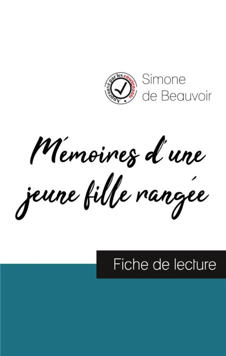 Emprunter Mémoires d'une jeune fille rangée. Fiche de lecture livre