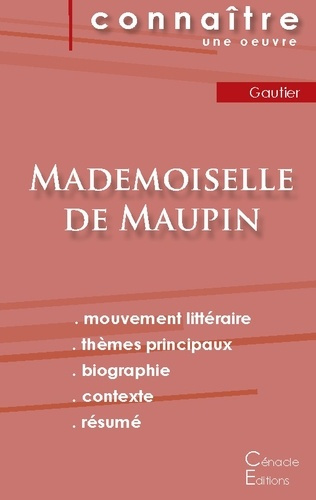 Emprunter Mademoiselle de Maupin. Fiche de lecture livre