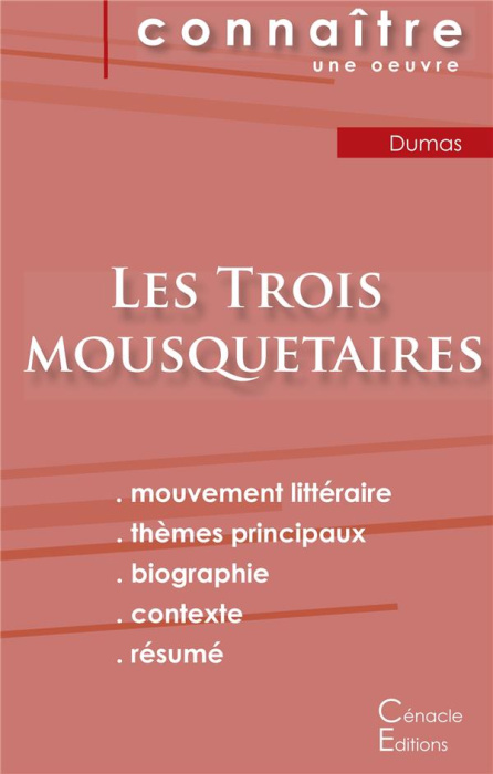 Emprunter Les trois mousquetaires. Fiche de lecture livre