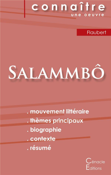 Emprunter Fiche de lecture Salammbô de Flaubert (Analyse littéraire de référence et résumé complet) livre