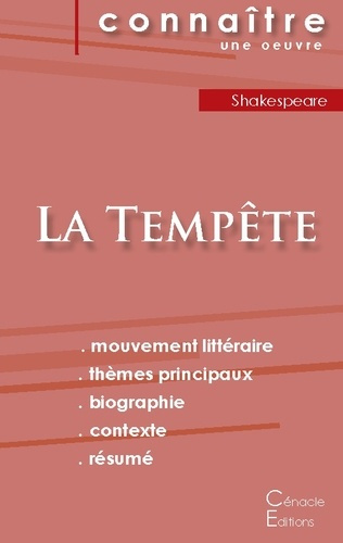 Emprunter Fiche de lecture La Tempête de William Shakespeare (analyse littéraire de référence et résumé comple livre