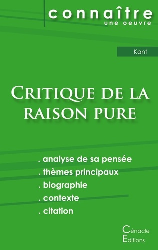 Emprunter Critique de la raison pure. Fiche de lecture livre