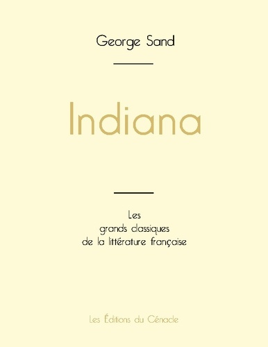 Emprunter Indiana de George Sand (édition grand format) livre
