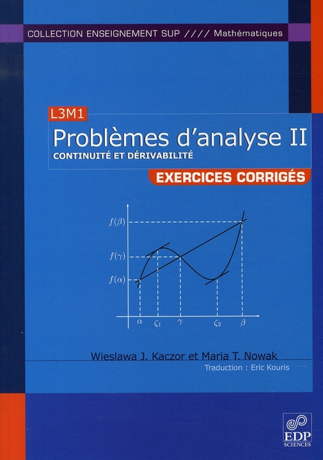Emprunter EXERCICES CORRIGES D'ANALYSE T2 livre