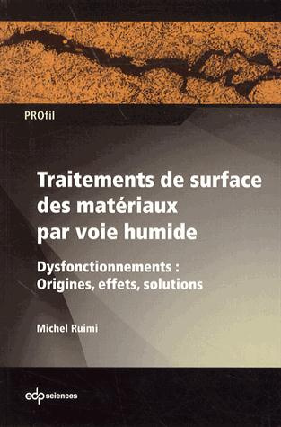 Emprunter TRAITEMENTS DE SURFACE DES MATERIAUX livre
