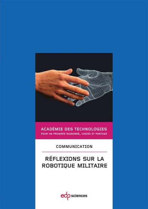 Emprunter REFLEXIONS SUR LA ROBOTIQUE MILITAIRE livre