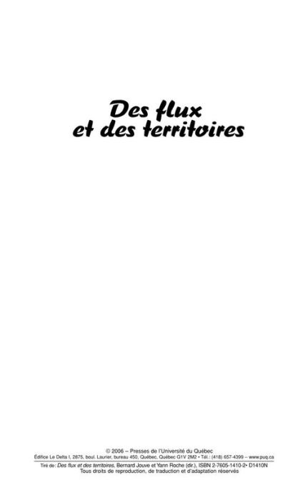 Emprunter DES FLUX ET DES TERRITOIRES. VERS UN MONDE SANS ETATS livre
