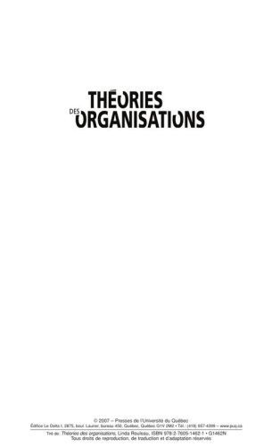 Emprunter THEORIES DES ORGANISATIONS livre