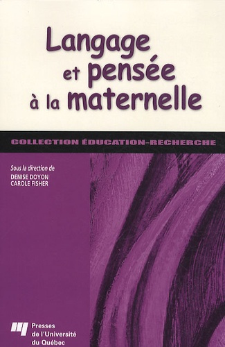 Emprunter LANGAGE ET PENSEE A LA MATERNELLE livre