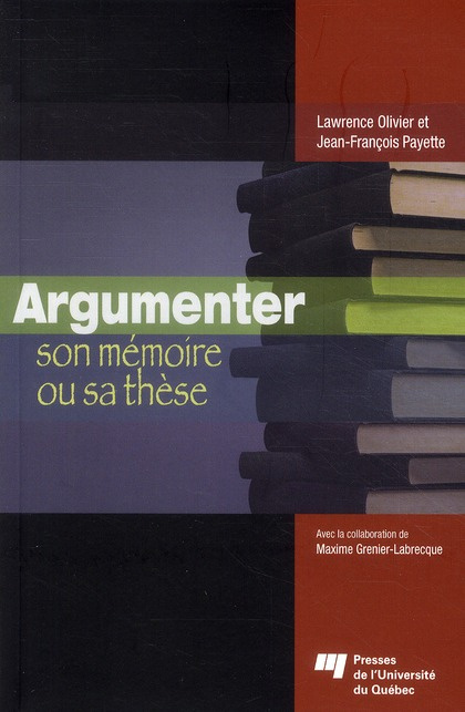 Emprunter ARGUMENTER SON MEMOIRE OU SA THESE livre