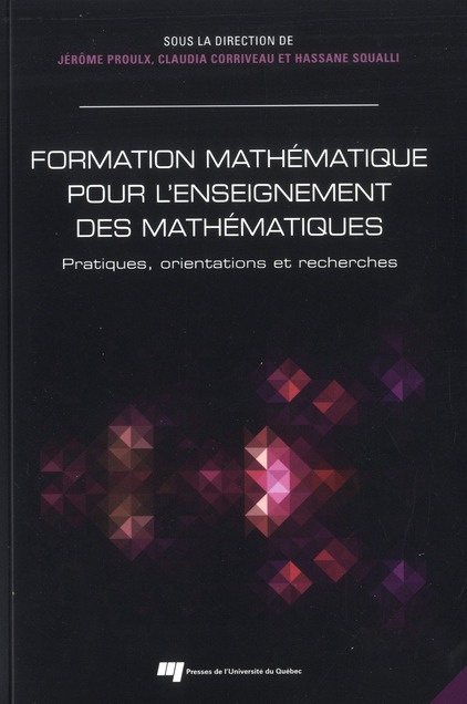 Emprunter FORMATION MATHEMATIQUE DES ENSEIGNANTS livre