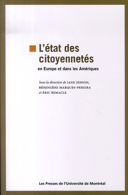 Emprunter L'état des citoyennetés en Europe et dans les Amériques livre