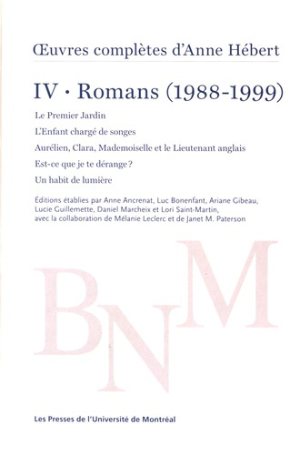 Emprunter Oeuvres complètes. Volume IV, Romans (1988-1999) Le Premier Jardin ; L'Enfant chargé de songes ; Aur livre