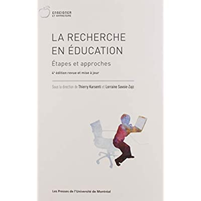 Emprunter La recherche en éducation. Etapes et approches, 4e édition revue et corrigée livre