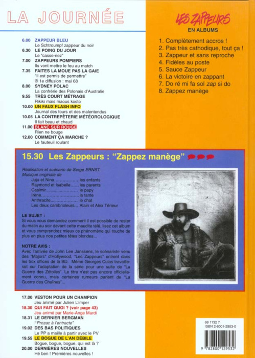 Emprunter Les Zappeurs Tome 8 : Zappez manège livre