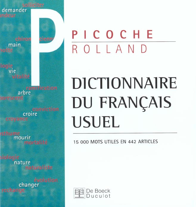 Emprunter Dictionnaire du français usuel. 15 000 mots utiles en 442 articles livre