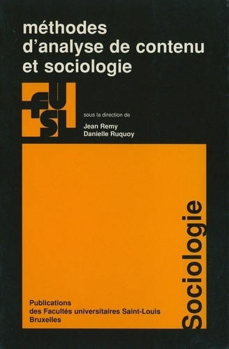 Emprunter METHODE D ANALYSE DE CONTENU ET SOCIOLOGIE livre