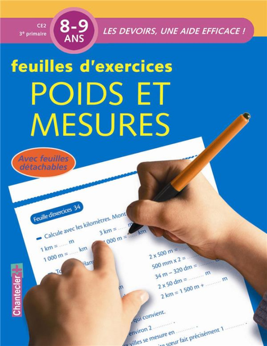 Emprunter Feuilles d'exercices Poids et mesures 8-9 ans CE2 livre
