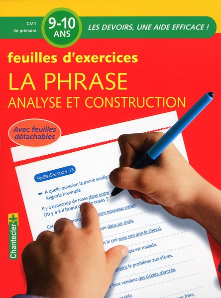 Emprunter La phrase, analyse et construction. Feuilles d'exercices 9-10 ans livre