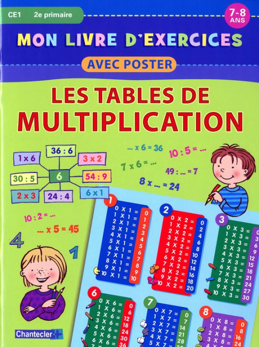 Emprunter Mon livre d'exercices avec poster. Les tables de multiplication livre