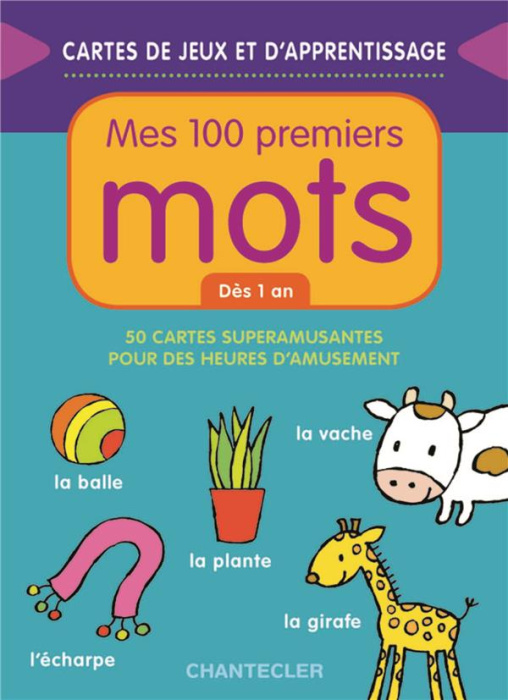 Emprunter Mes 100 premiers mots. Dès 1 an, 50 cartes superamusantes pour des heures d'amusement livre