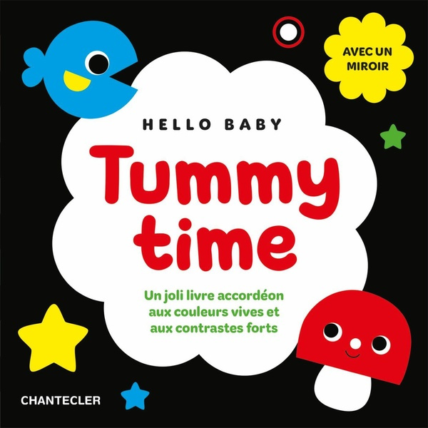 Emprunter Hello Baby Tummy Time. Un joli livre accordéon aux couleurs vives et aux constrates forts livre