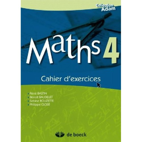 Emprunter Maths 4 - cahier d'exercices livre