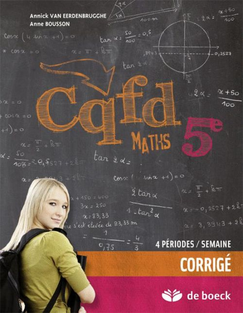 Emprunter Ancienne Edition CQFD Maths 5 (4 pér./sem.) – Corrigé (AE) livre