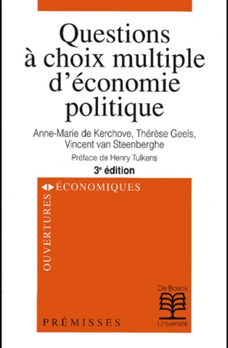 Emprunter Questions à choix multiple d'économie politique. 3ème édition livre