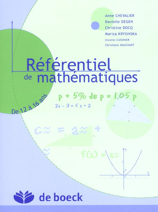 Emprunter REFERENTIEL DE MATHEMATIQUE 1RE /4E - DE 12 A 16 ANS livre