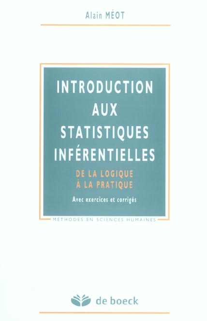 Emprunter Introduction aux statistiques inférentielles. De la logique à la pratique livre