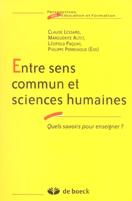 Emprunter Entre sens commun et sciences humaines. Quels savoirs pour enseigner ? livre