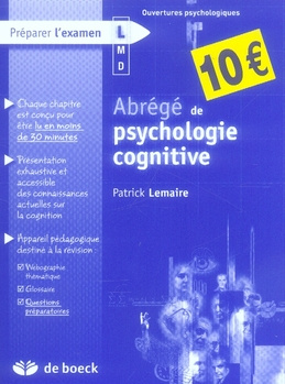 Emprunter Abrégé de psychologie cognitive livre