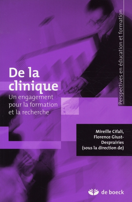 Emprunter De la clinique. Un engagement pour la formation et la recherche livre