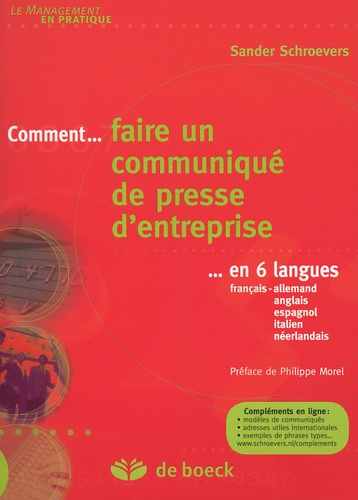 Emprunter Comment... faire un communiqué de presse d'entreprise. ...En 6 langues livre