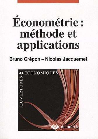Emprunter Econométrie : méthode et applications livre