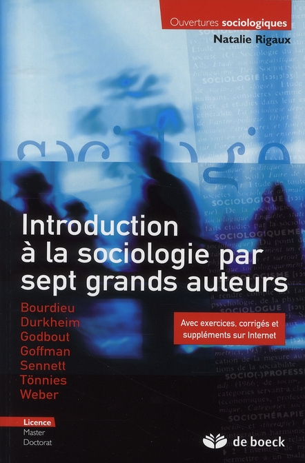 Emprunter Introduction à la sociologie par sept grands auteurs livre