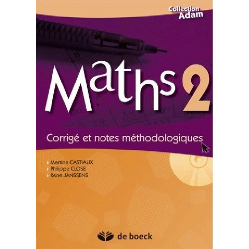 Emprunter Maths 2/corrige + notes method. livre