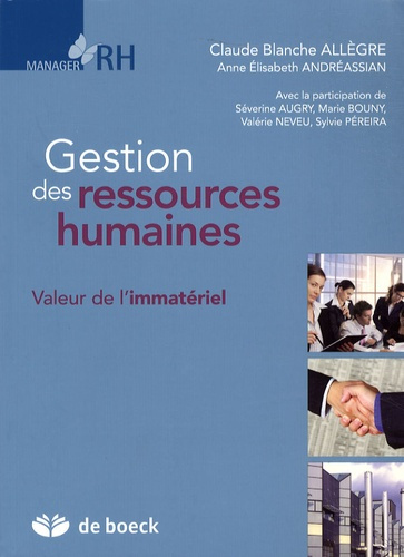 Emprunter Gestion des ressources humaines. Valeur de l'immatériel livre