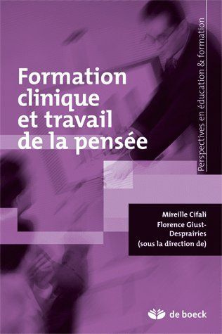 Emprunter Formation clinique et travail de la pensée livre