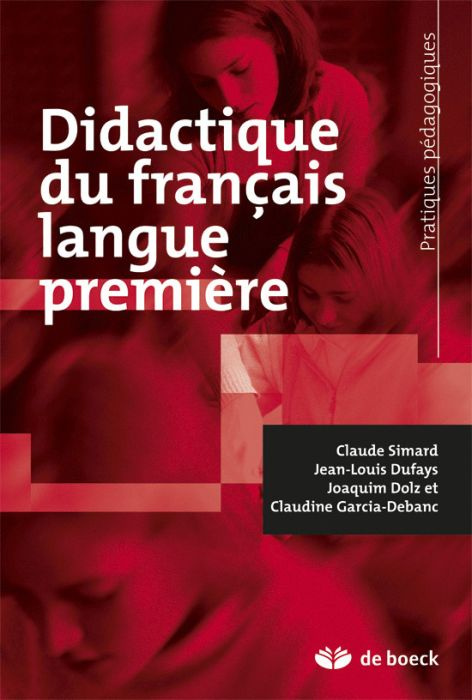Emprunter Didactique du français langue première livre