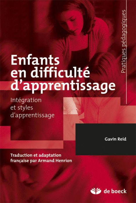 Emprunter Enfants en difficulté d'apprentissage. Intégration et styles d'apprentissage livre