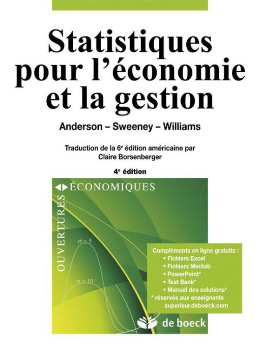 Emprunter Statistiques pour l'économie et la gestion. 4e édition livre
